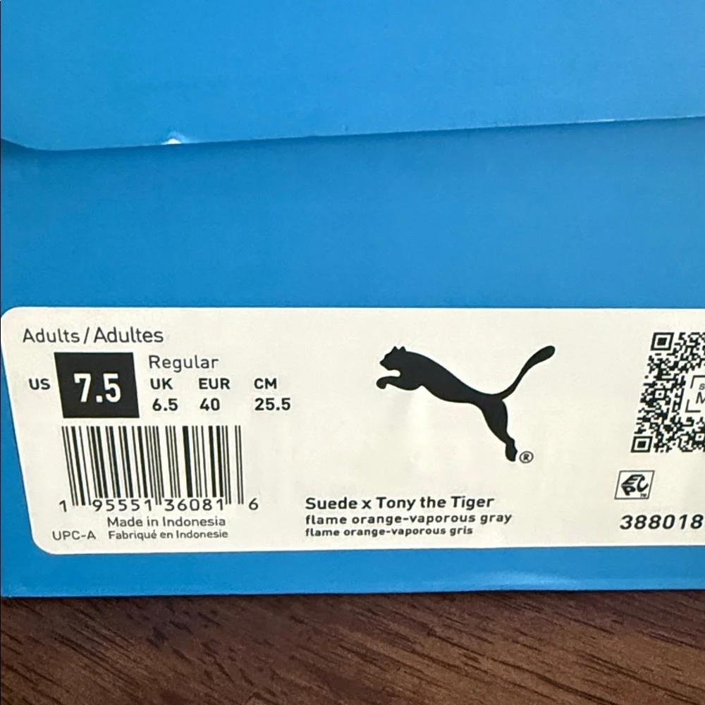 Puma Kellogg’s Frosted Flakes adult suede Tony the Tiger sneakers - Picture 7 of 12